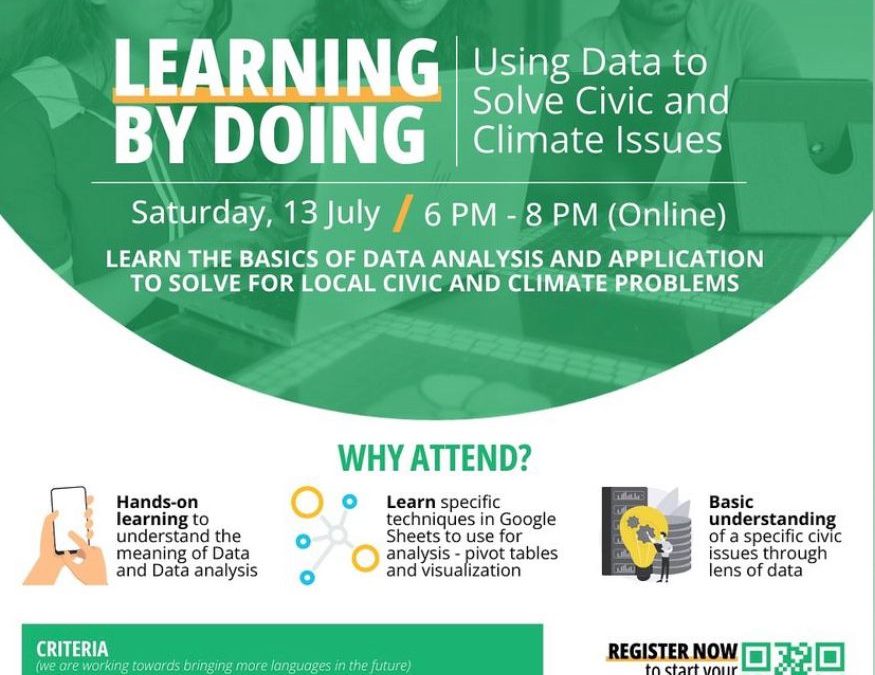 Learning by Doing : Using data to solve Civic and Climate Issues