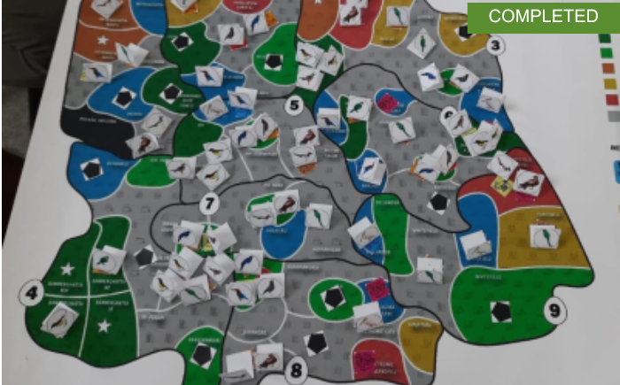 Designing a board game about navigating everyday life of urban and peri-urban birds of Bangalore